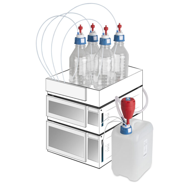 Tapas para Suministro Seguro de Solventes para HPLC S.C.A.T. SafetyCaps ...